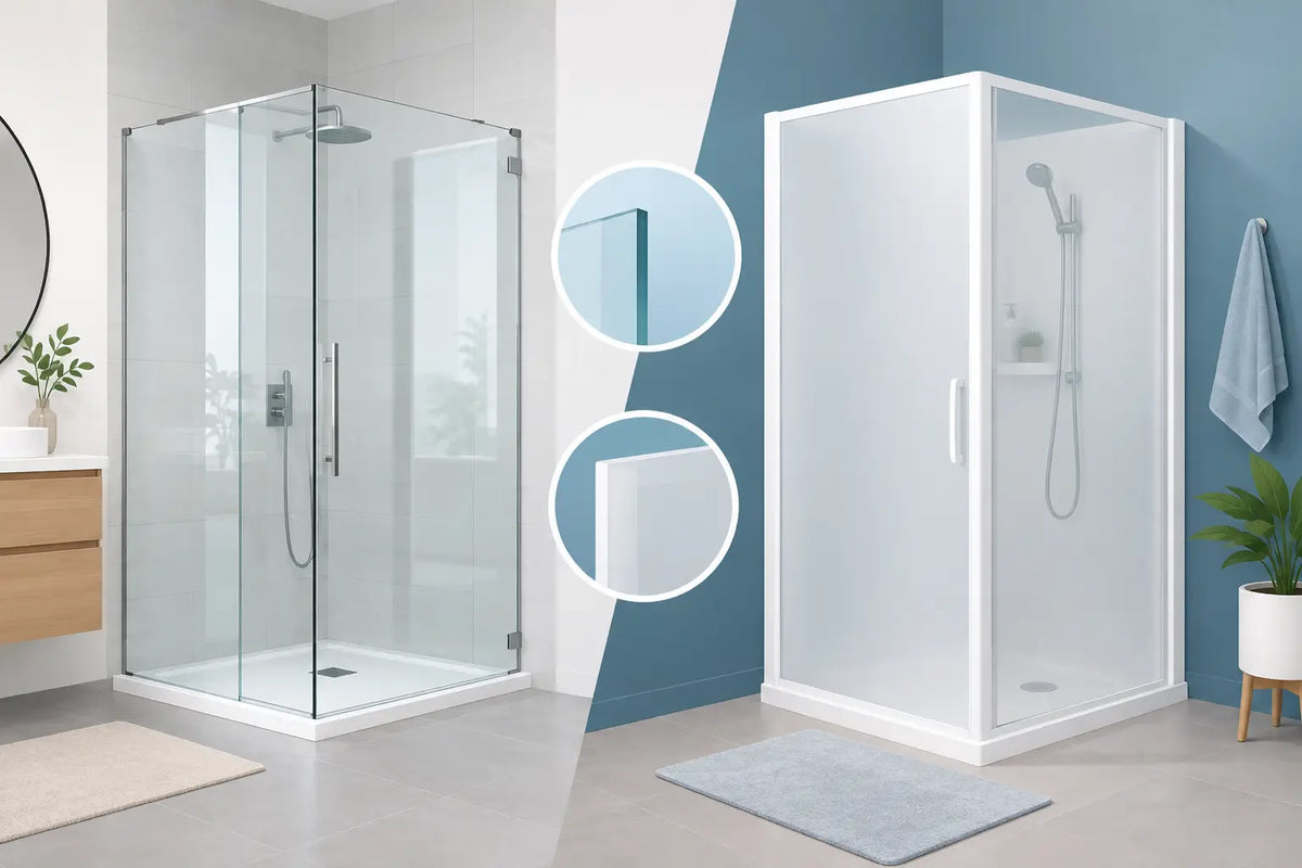 Douche verre ou acrylique : laquelle choisir?