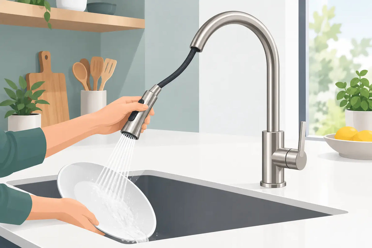 Choisir un robinet de cuisine douchette extractible