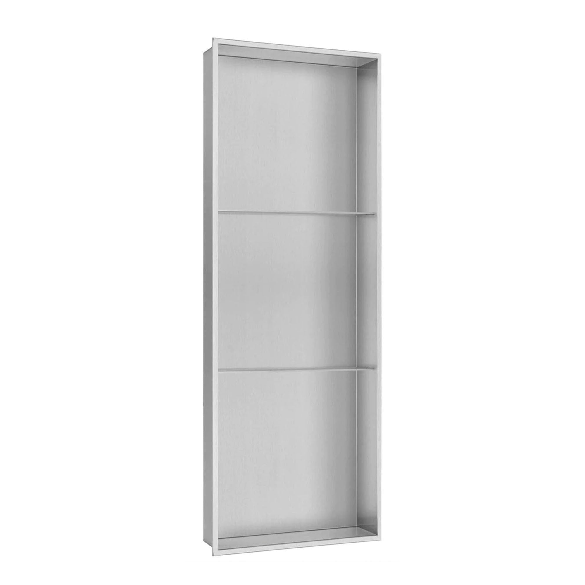 SHOWER NICHE - 12 X 36" BRUSHED (WITH SHELVES) (PROMO)