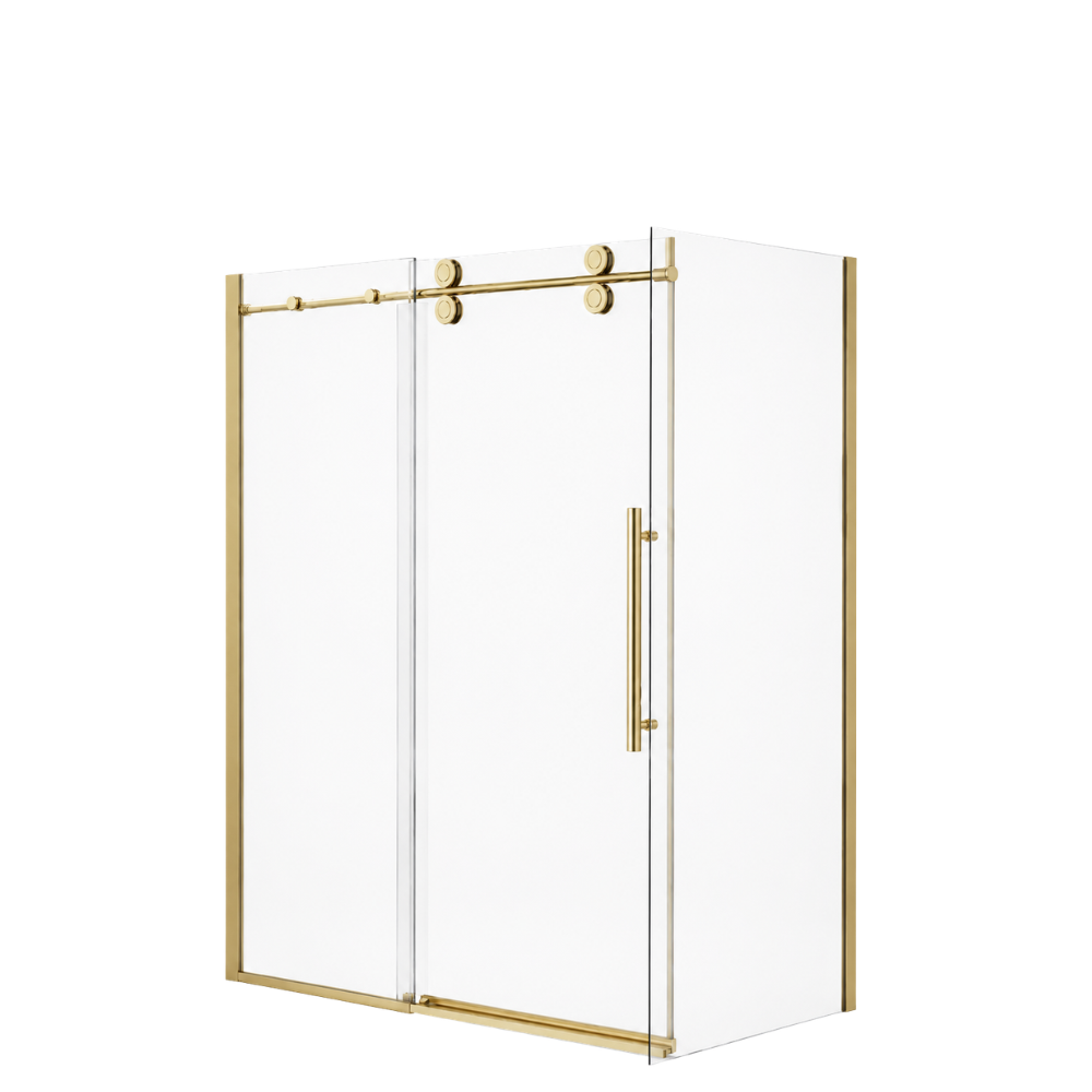SLIDING SHOWER - ZARO BRUSHED GOLD 8MM