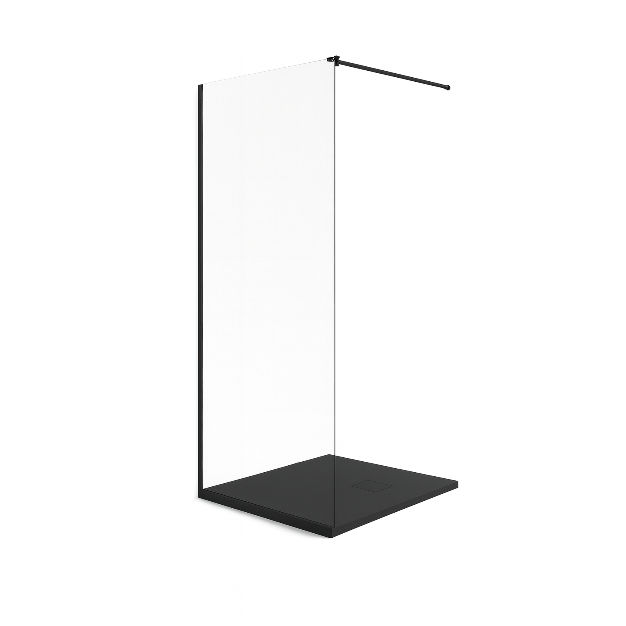 PANNEAU DE DOUCHE - ITALO II NOIR 80"