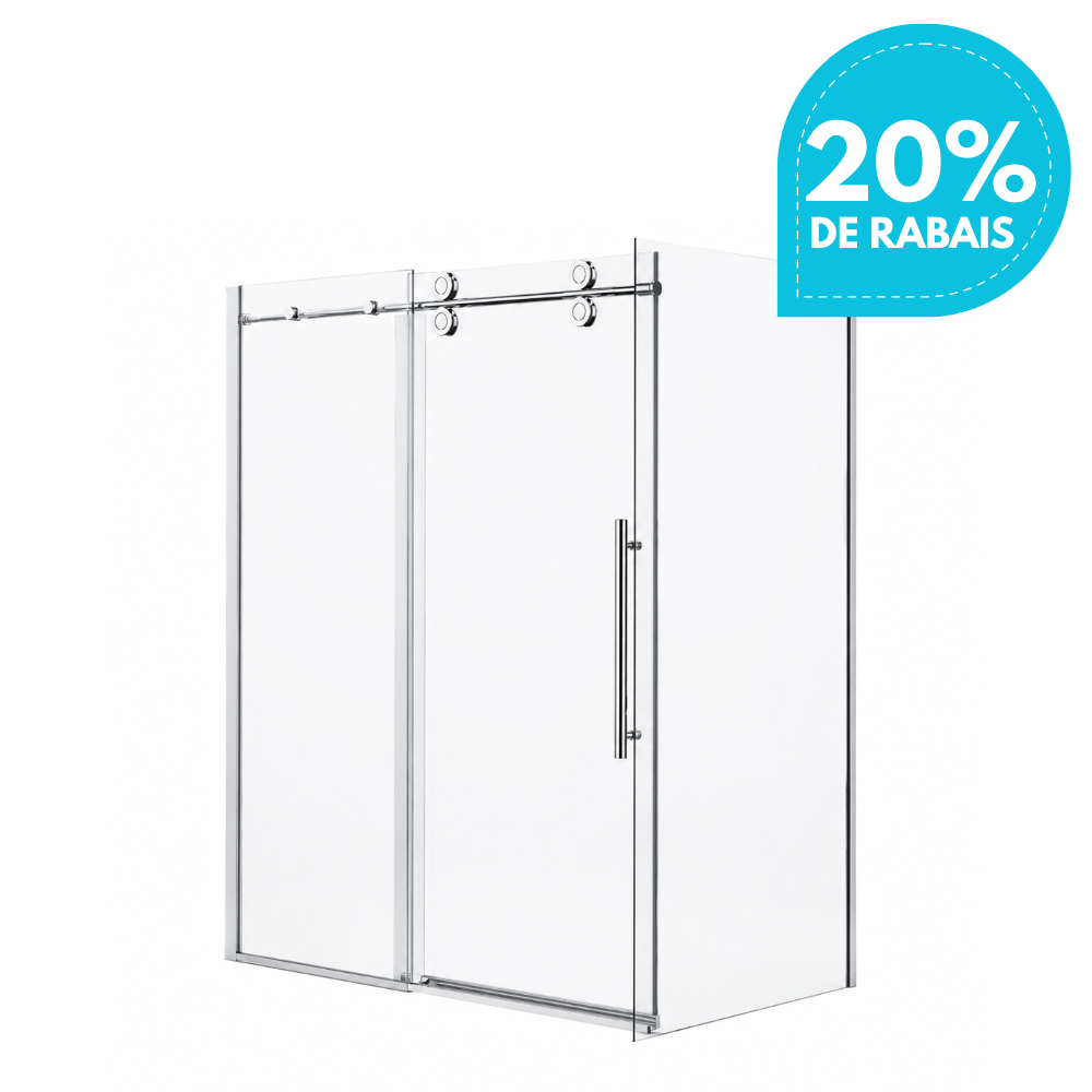 DOUCHE COULISSANTE - ZARO CHROME 8MM
