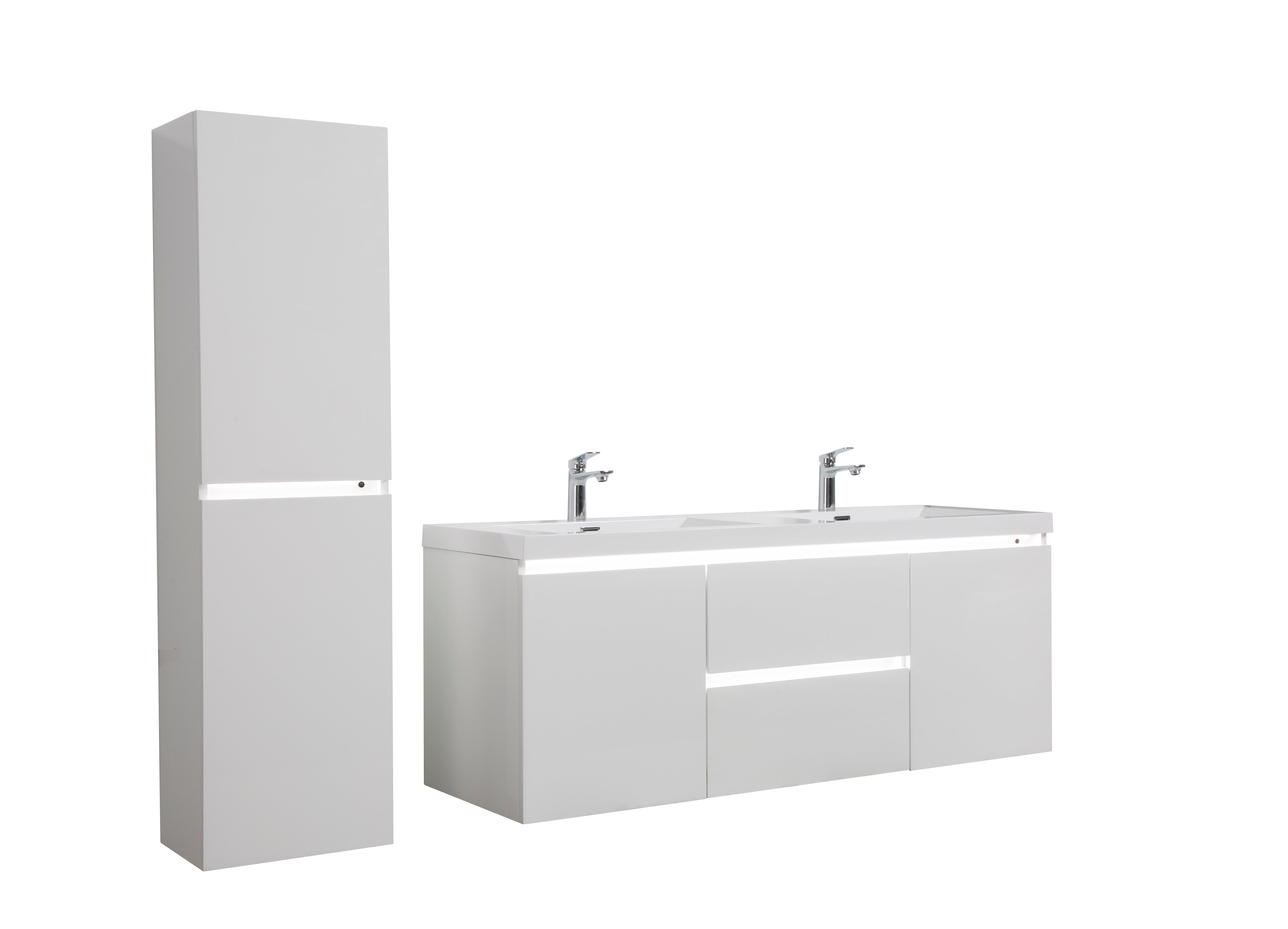 VANITÉ KENZO LED - 60" DOUBLE (PROMO)