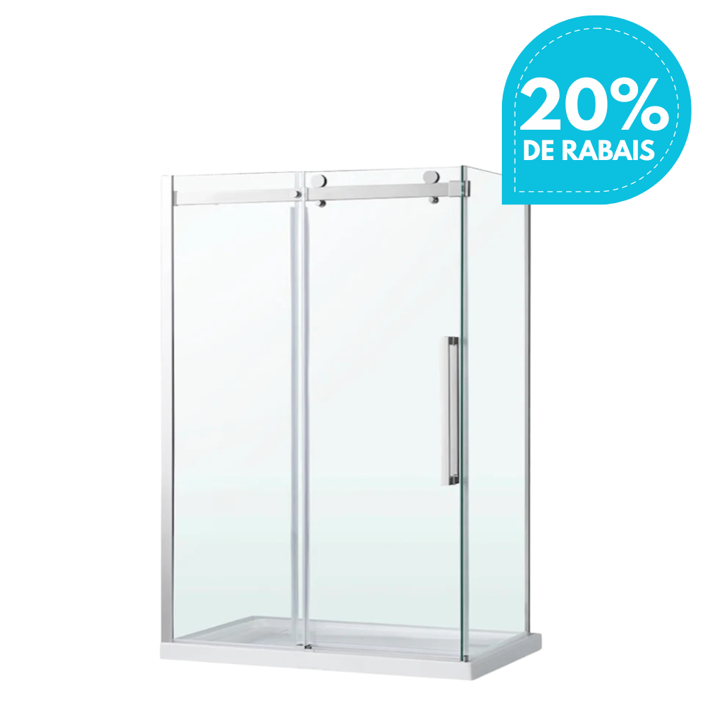 DOUCHE COULISSANTE - MATEO CHROME 8MM