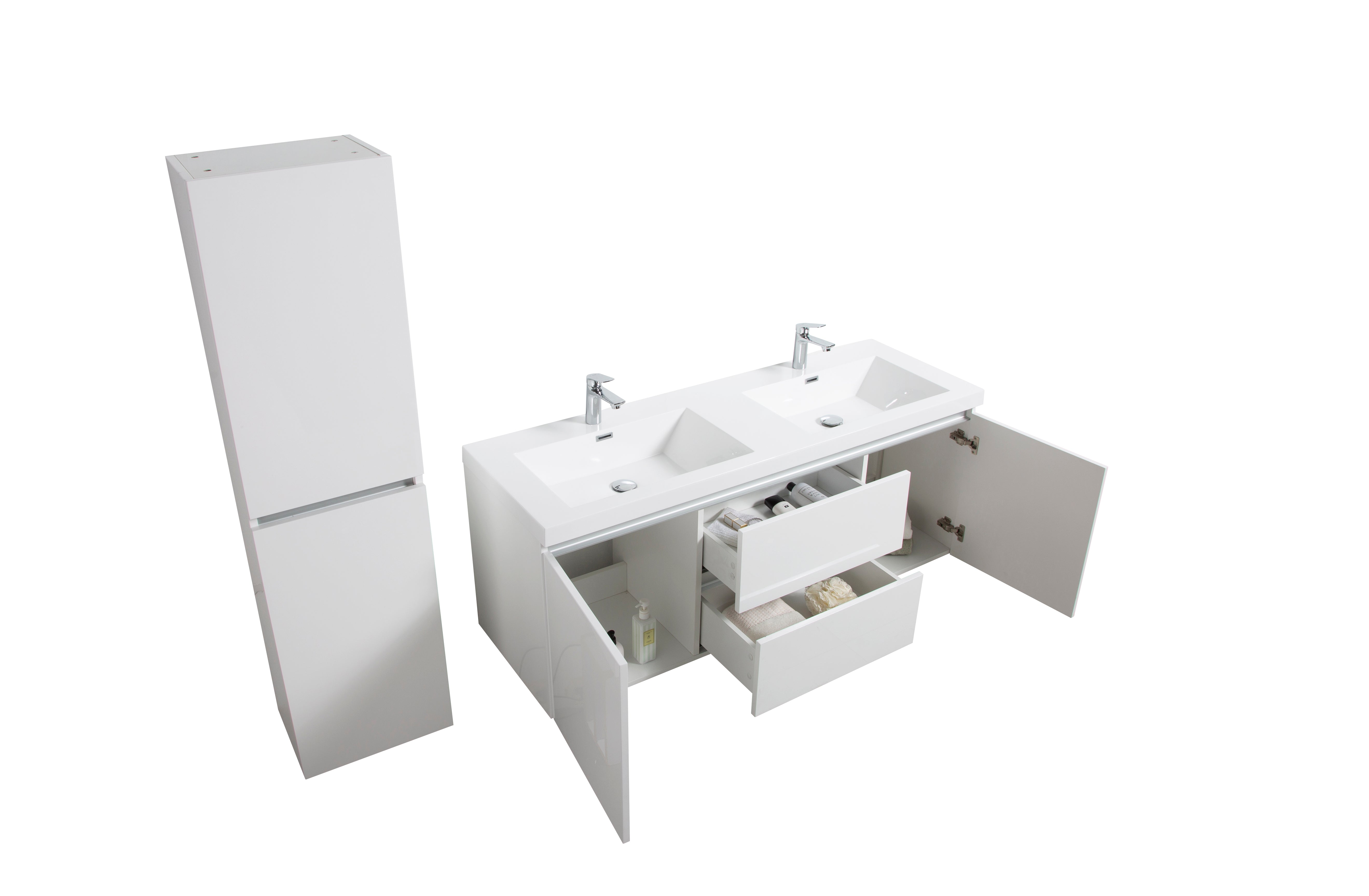 VANITÉ KENZO LED - 60" DOUBLE (PROMO)