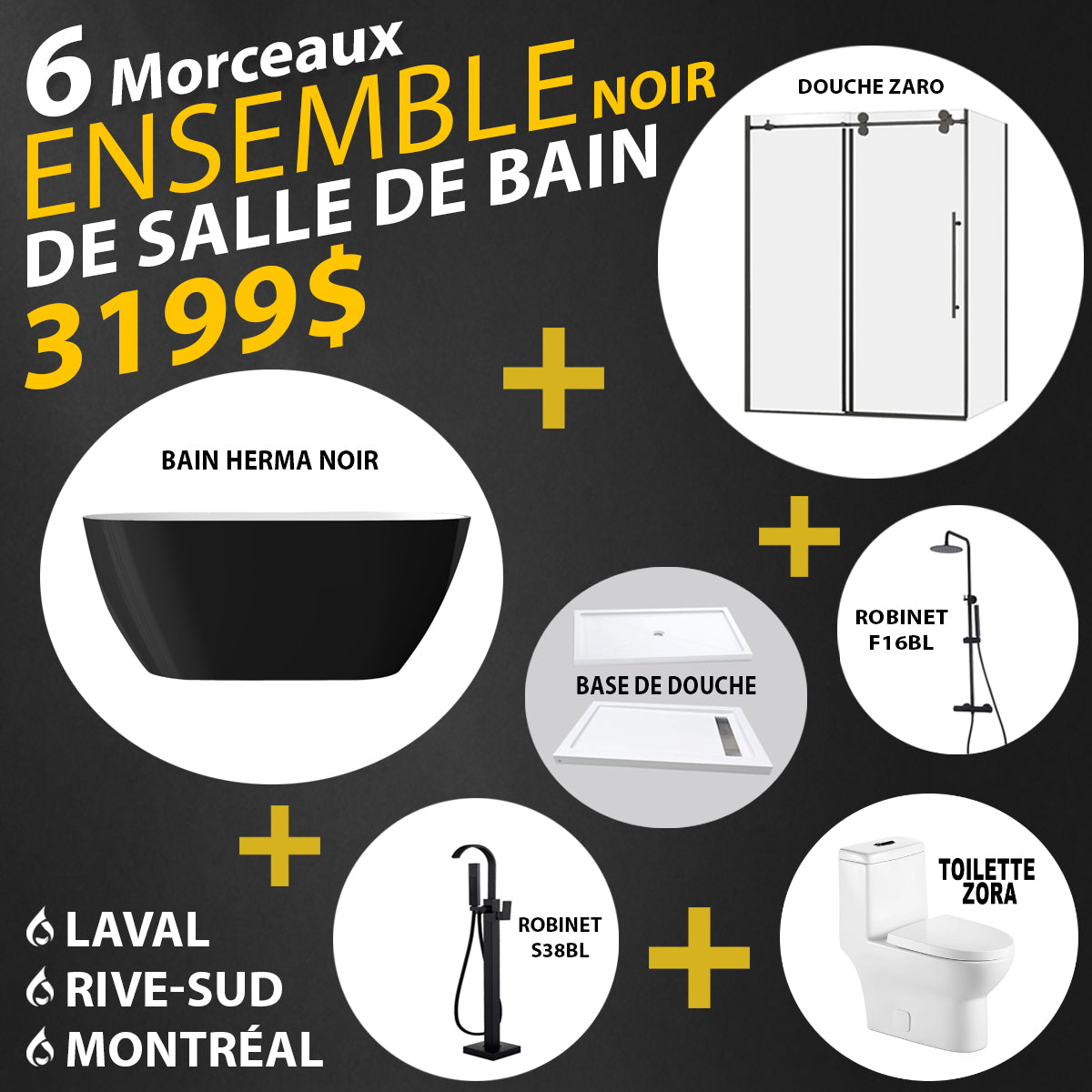 ENSEMBLE PROMOTION 6 MORCEAUX - NOIR