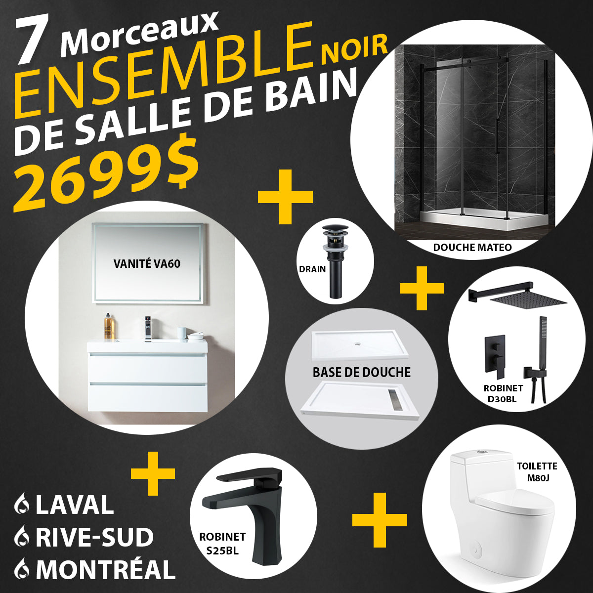 ENSEMBLE PROMOTION 7 MORCEAUX - NOIR