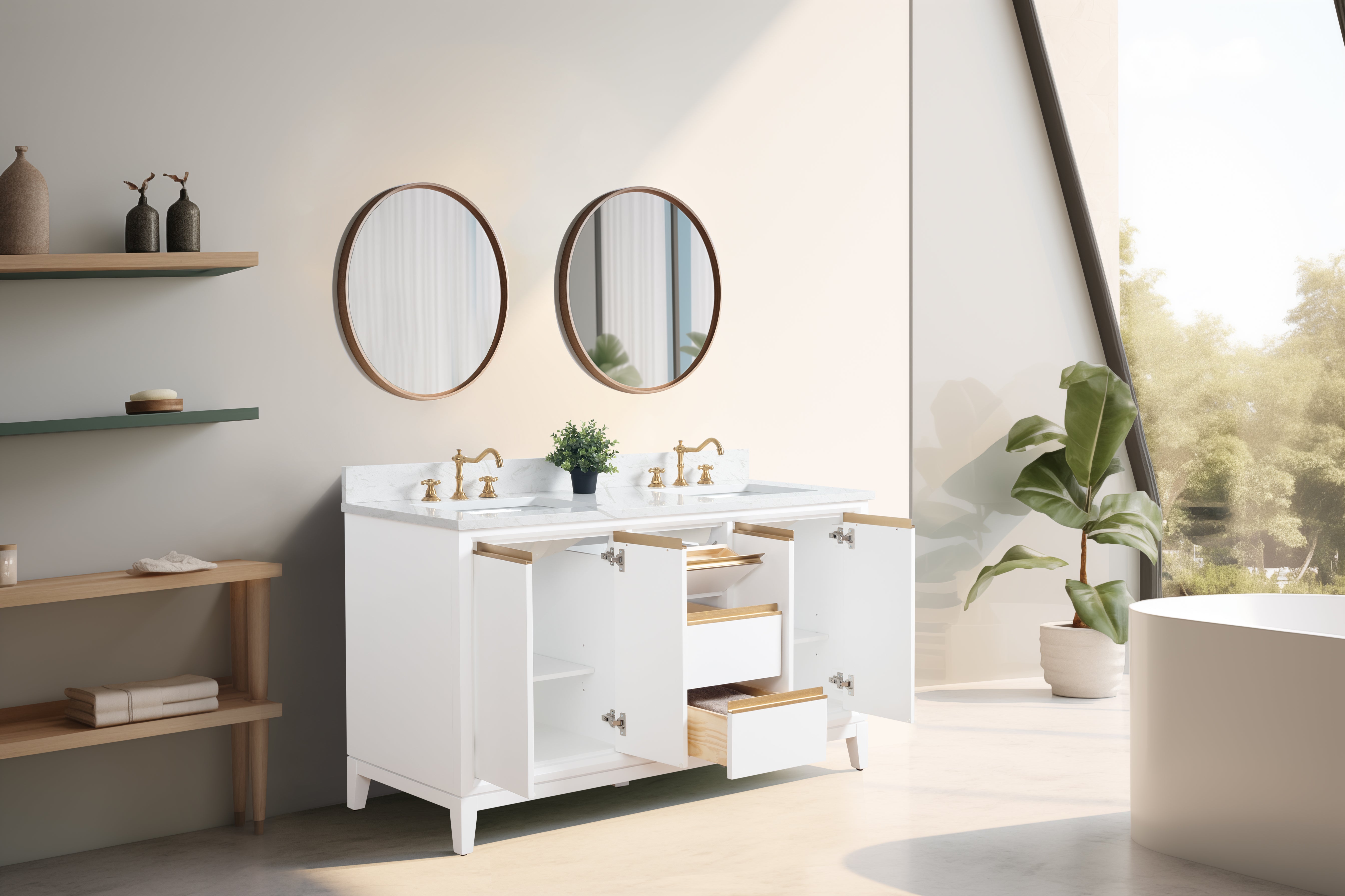 VANITY VA80 - 60" DOUBLE SINK