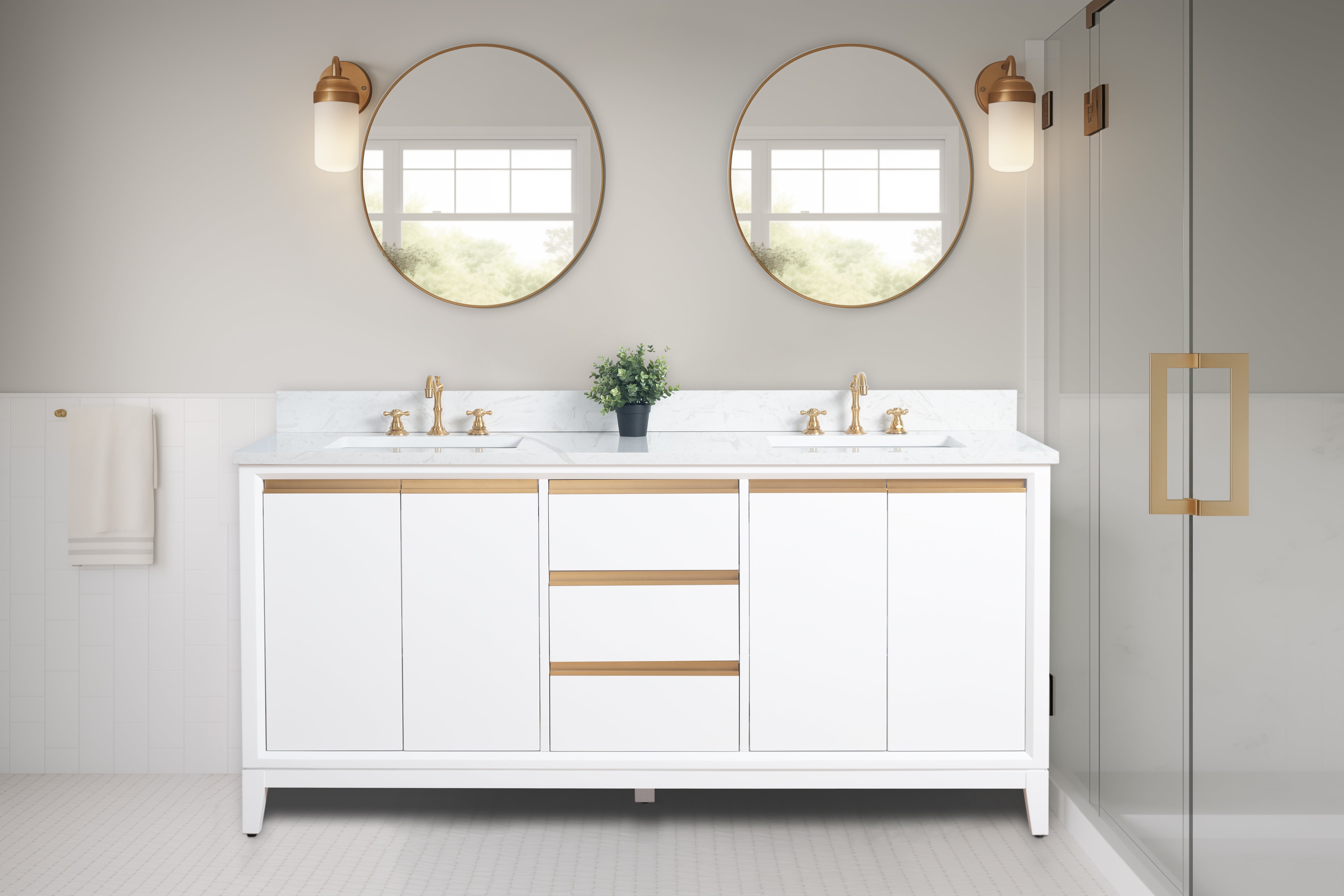 VANITY VA80 - 72" DOUBLE SINK