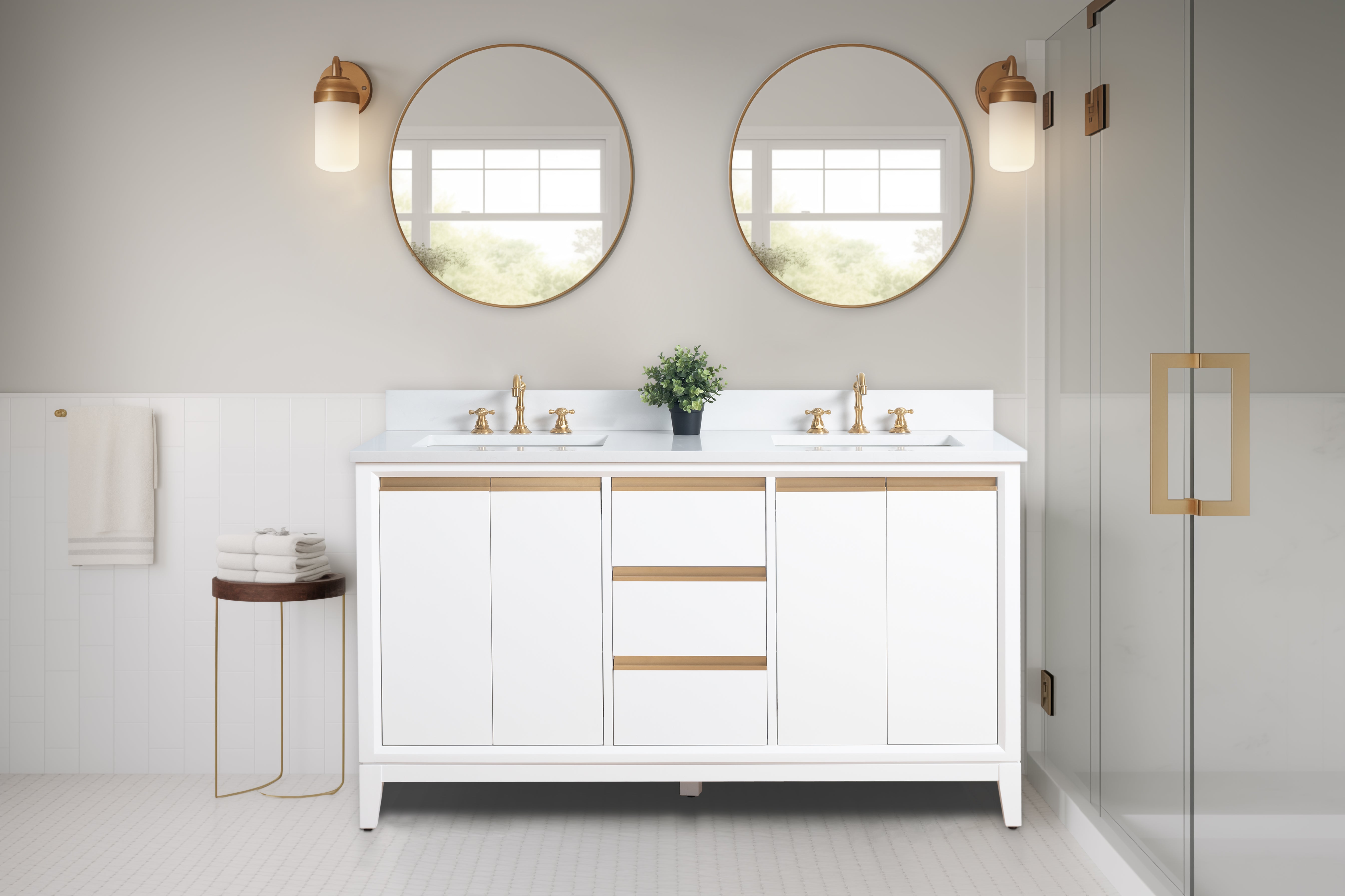 VANITY VA80 - 60" DOUBLE SINK