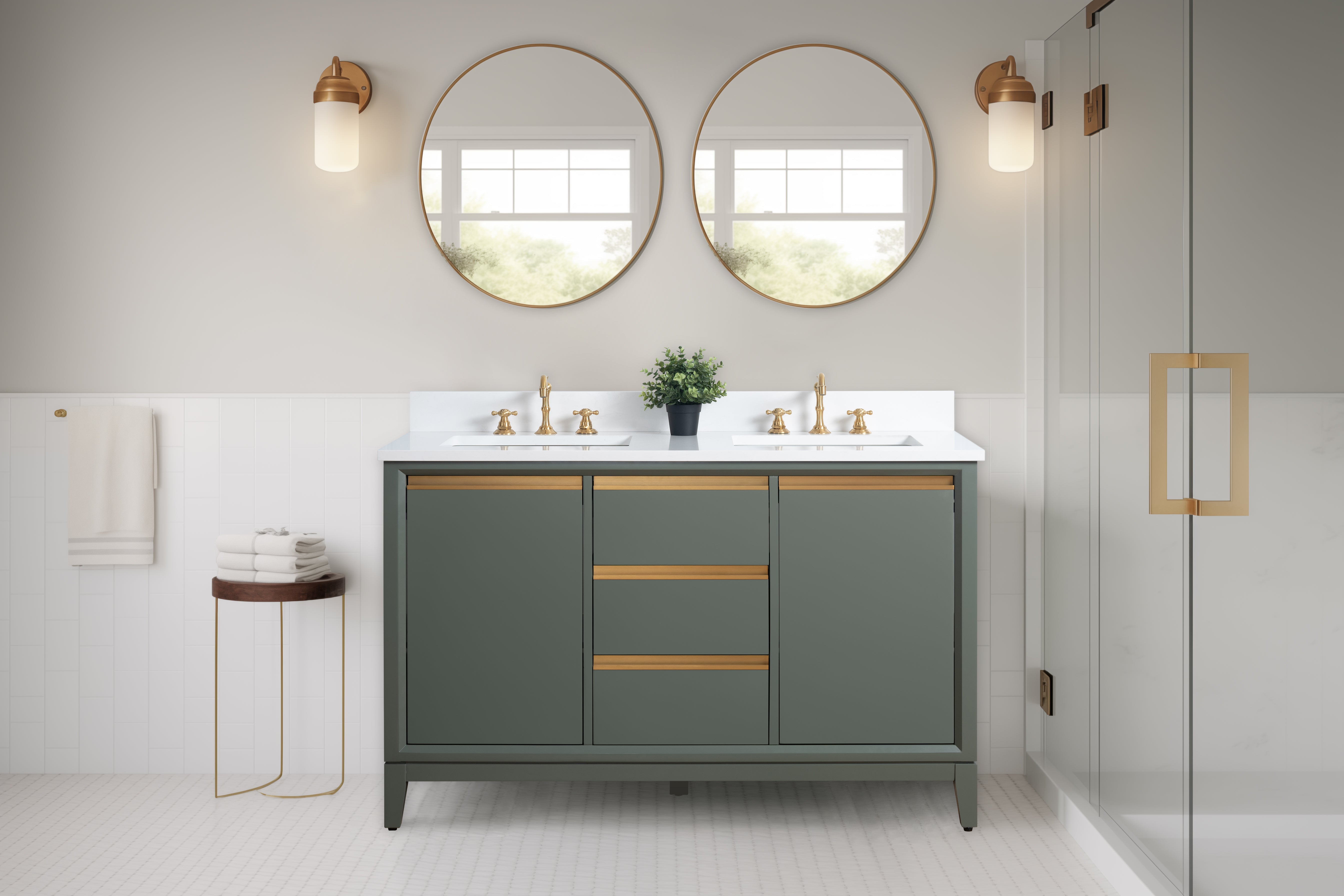 VANITY VA80 - 54" DOUBLE SINK