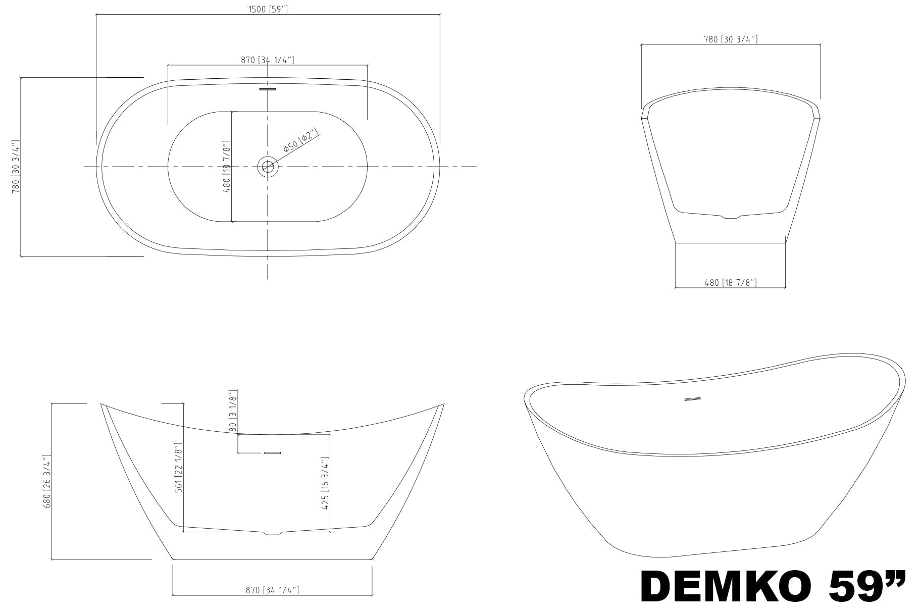 BAIN AUTOPORTANT - DEMKO