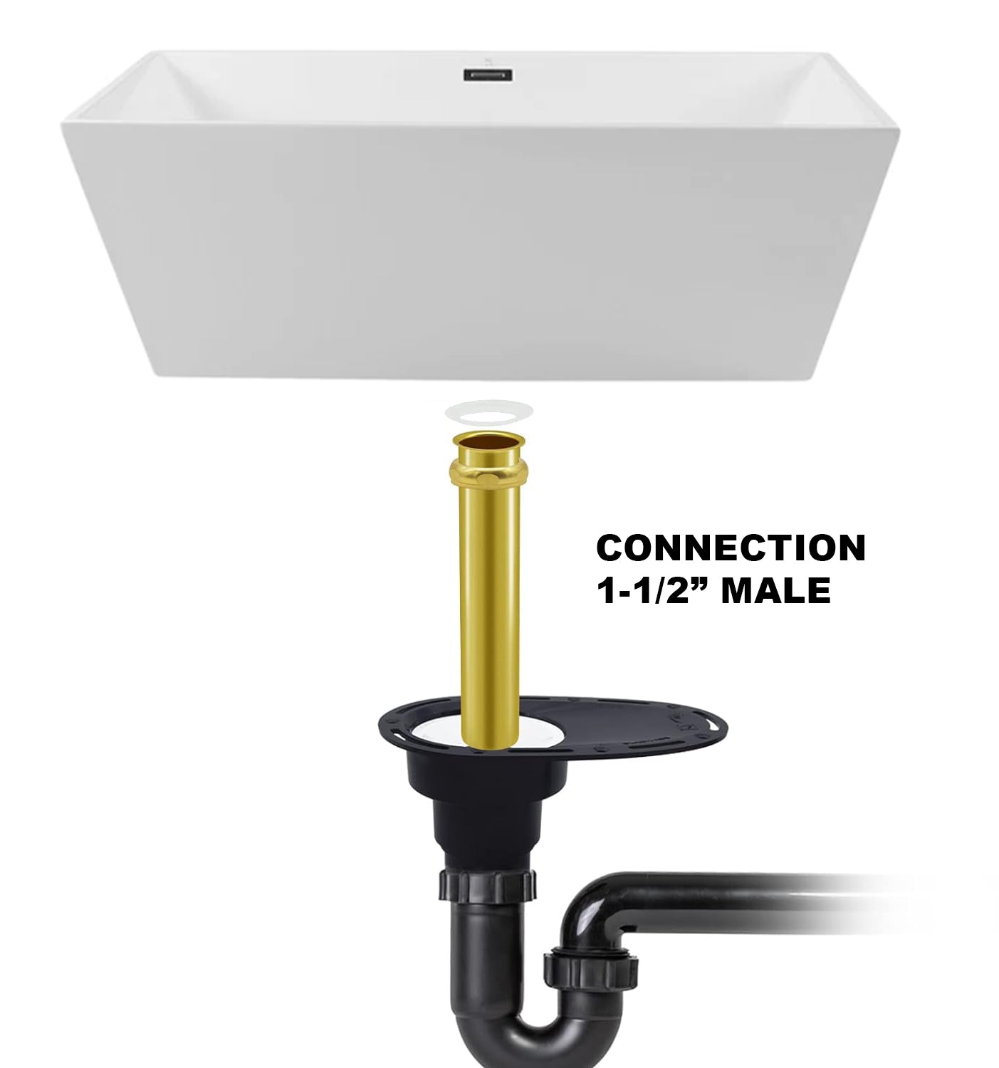 FREESTANDING BATHTUB DRAIN - DROP IN