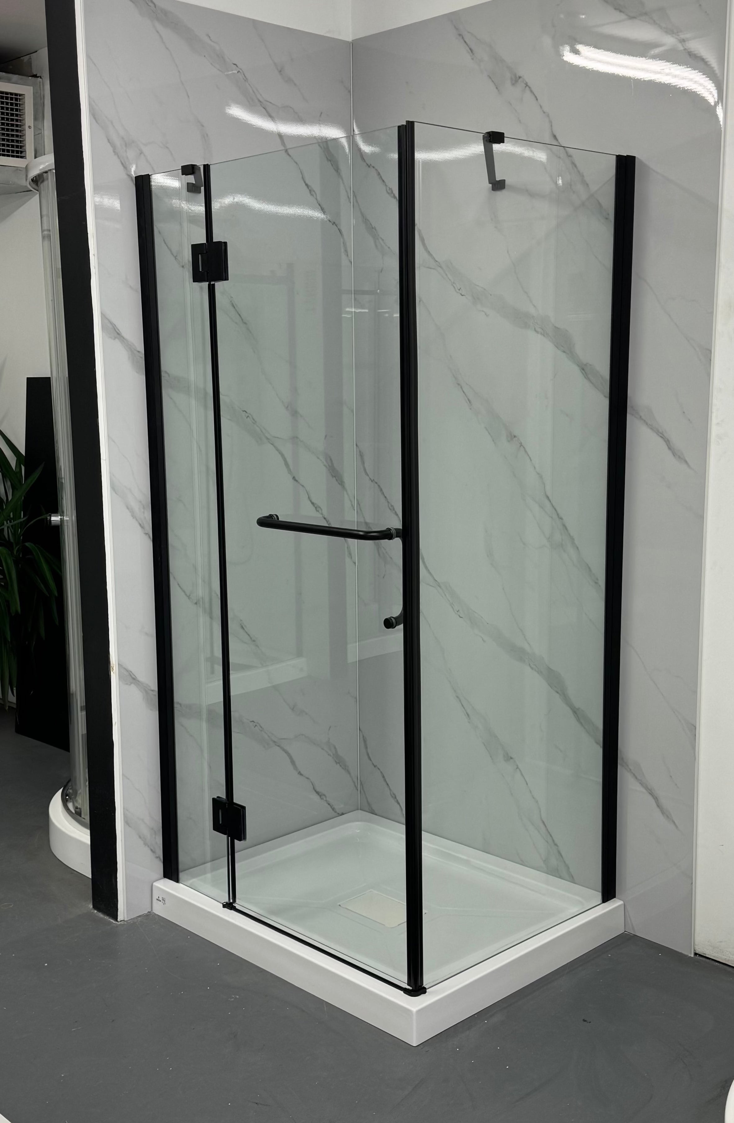 DOUCHE RECTANGLE - LIDO NOIR 32 X 40"