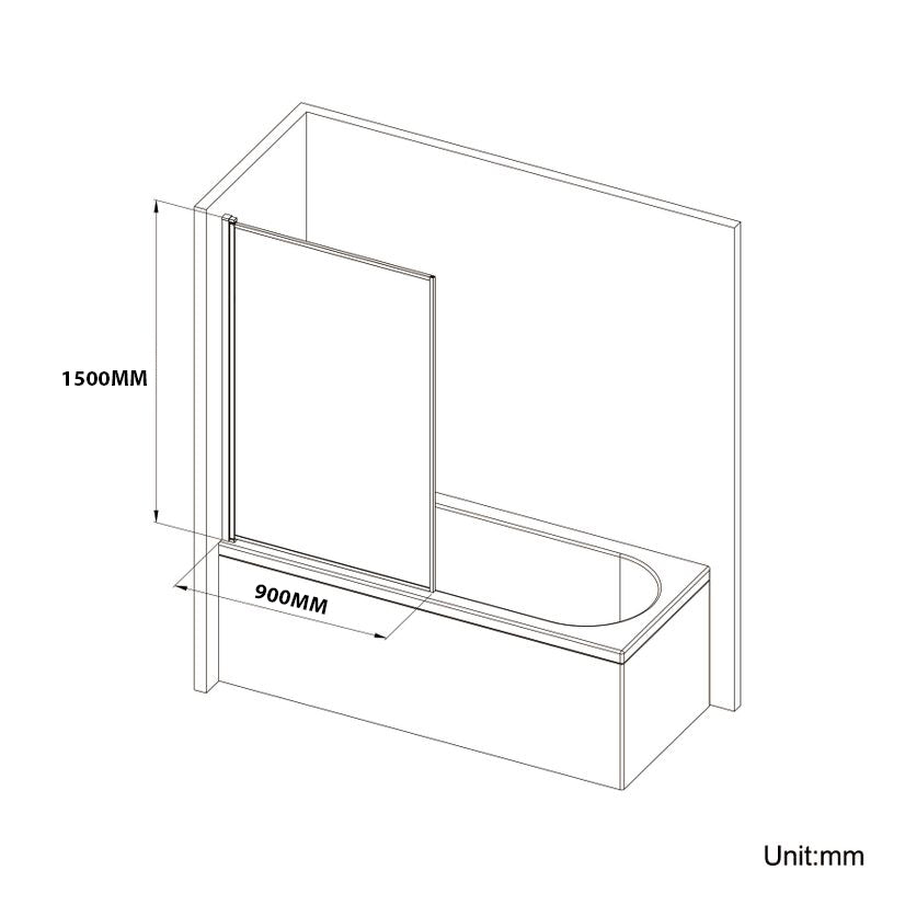 PANNEAU DE BAIN - JORO NOIR