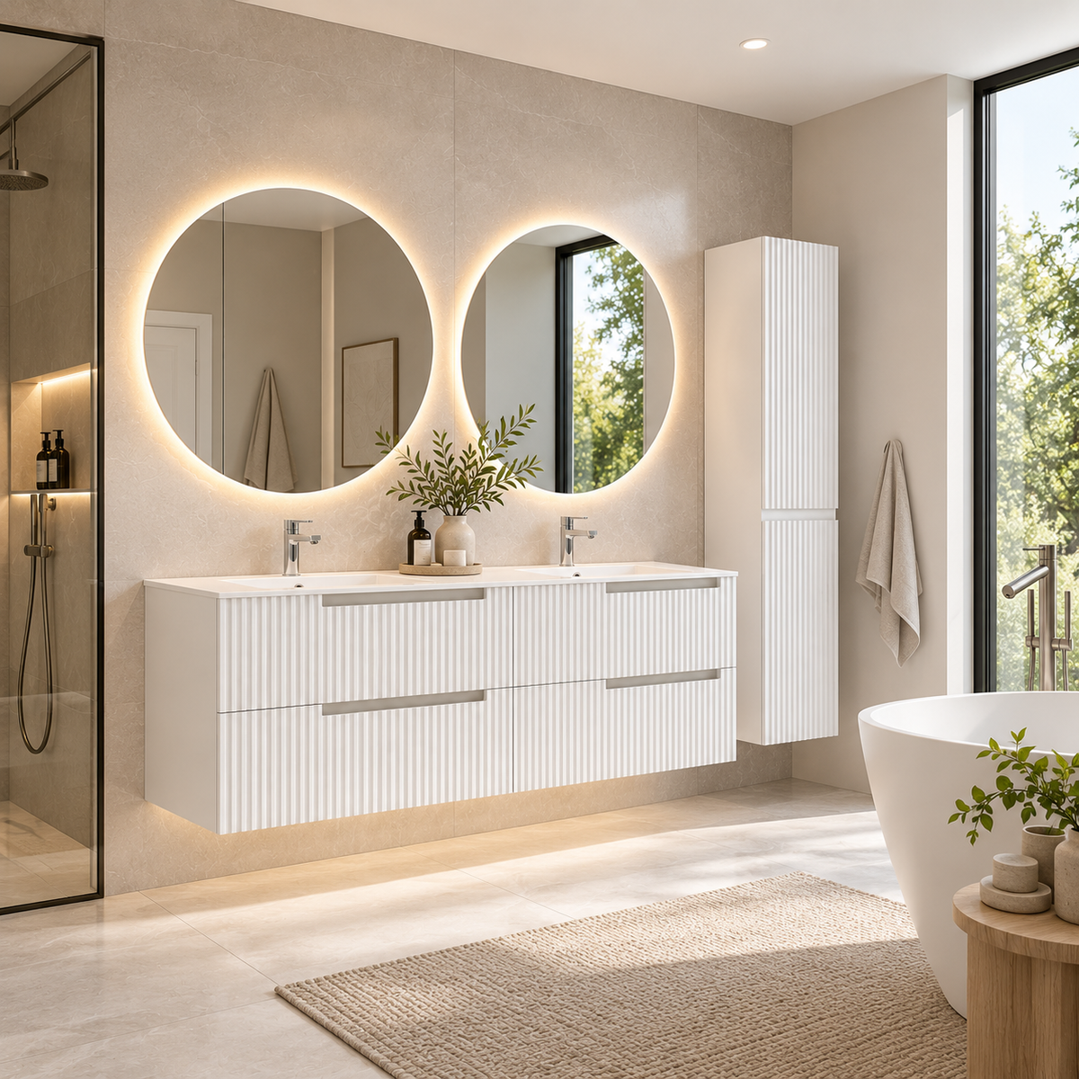 VANITY LASA - 60" DOUBLE SINK
