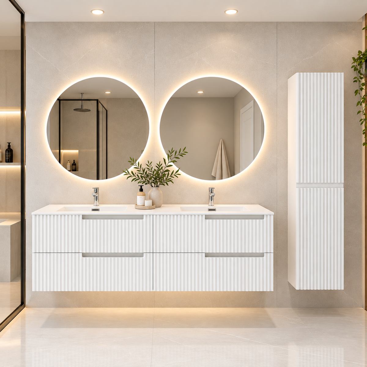 VANITY LASA - 60" DOUBLE SINK