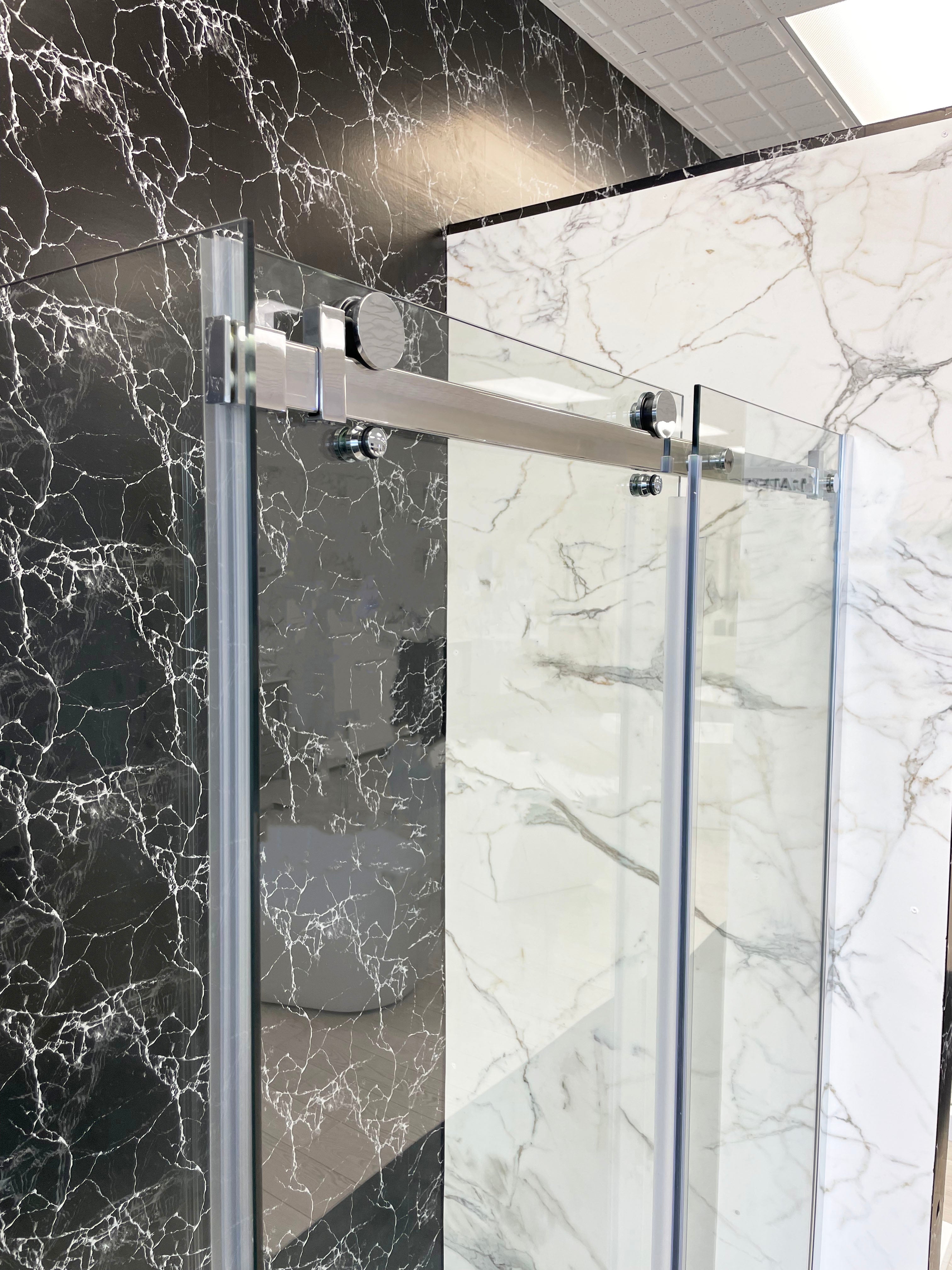 SLIDING DOOR CORNER SHOWER - MATEO 8MM