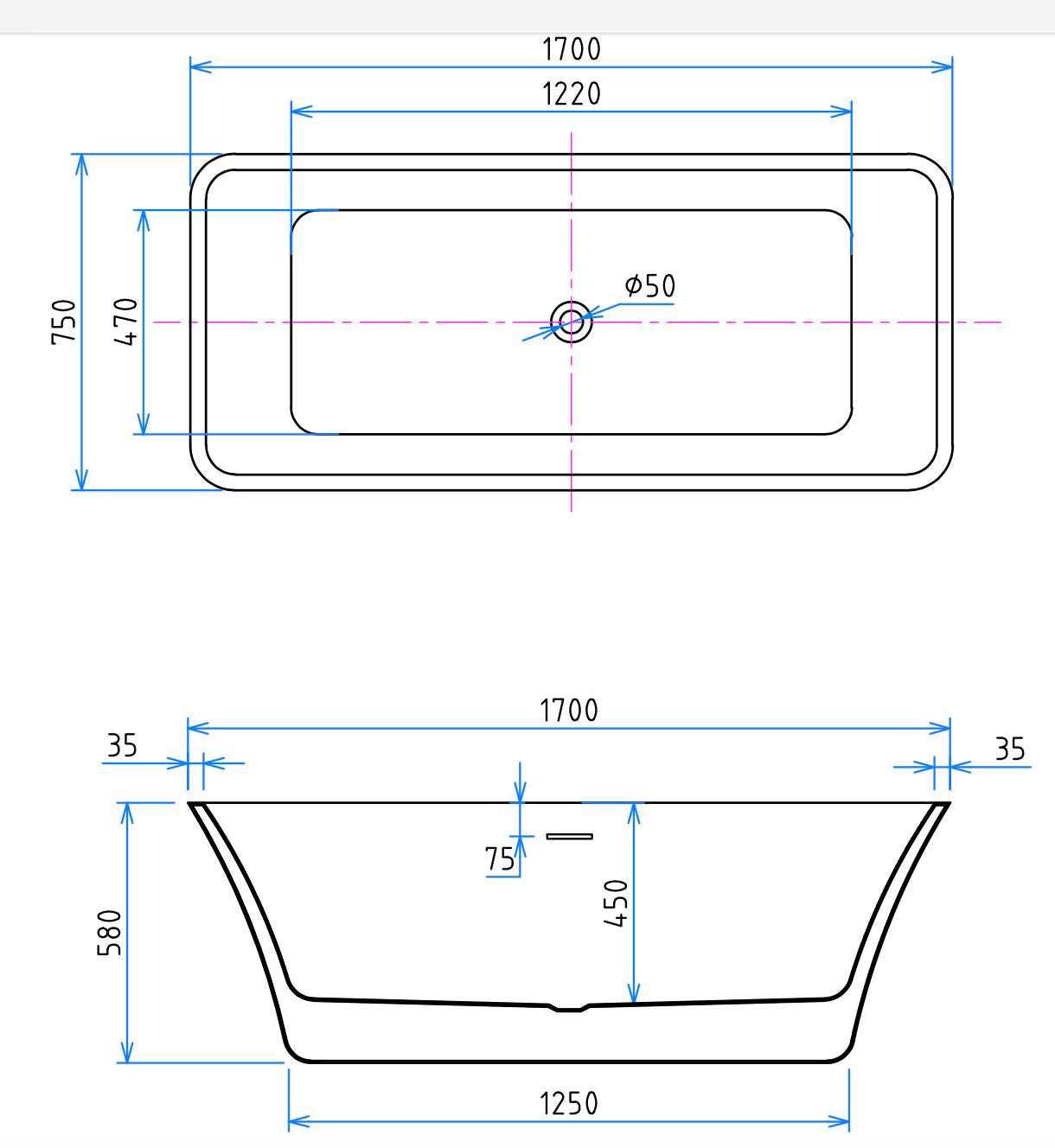 FREESTANDING BATHTUB - MONACO (PROMO)