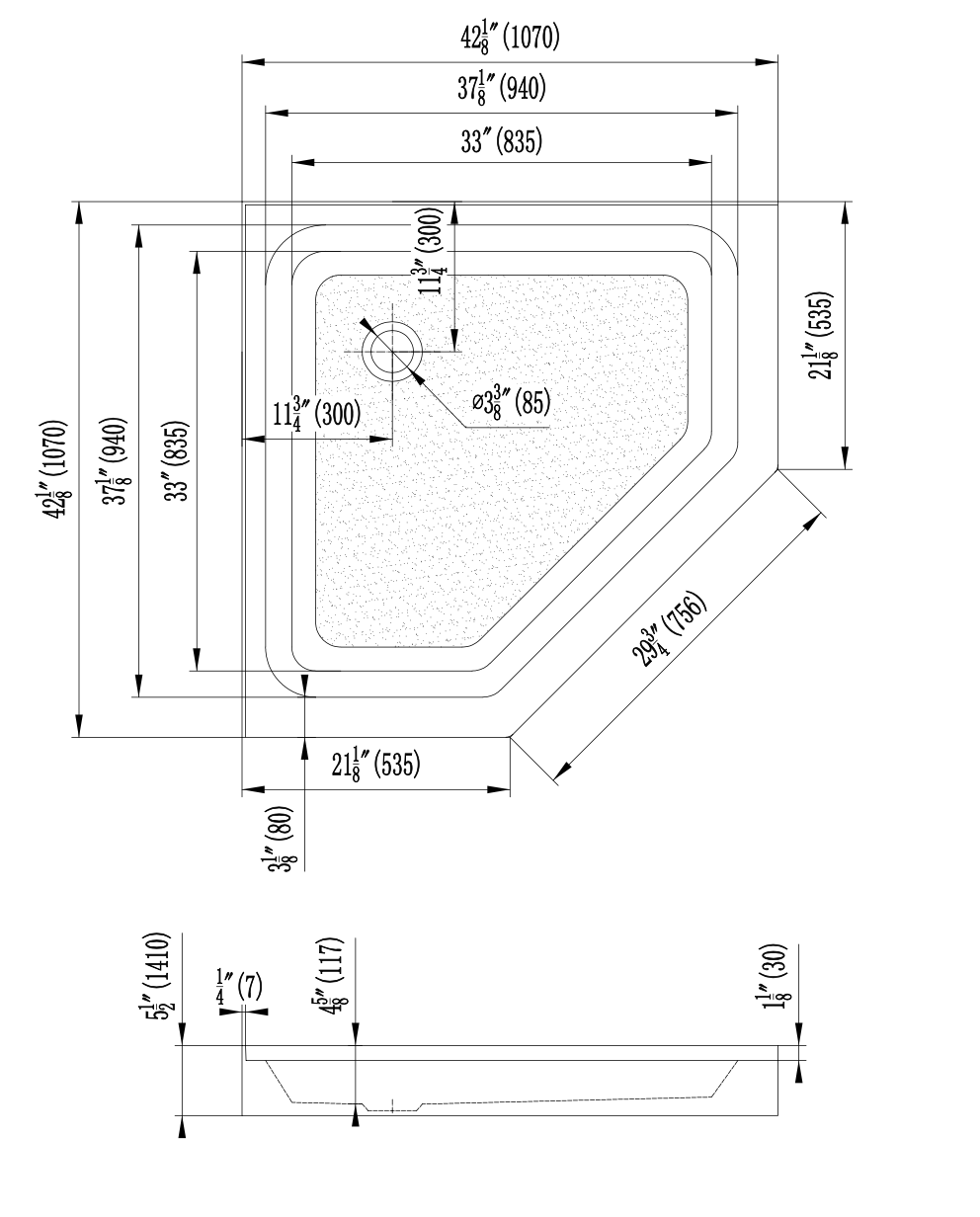 NEO ANGLE SHOWER - ZITA