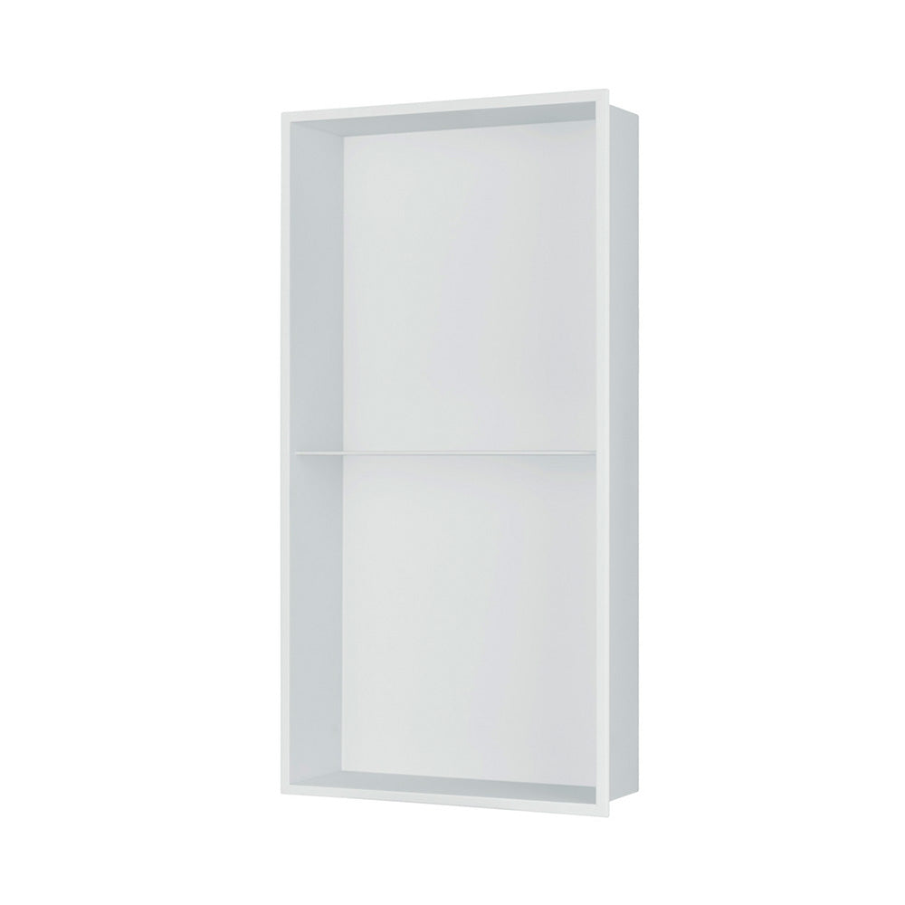 NICHE DE DOUCHE - 12 X 24" BLANC (AVEC TABLETTE)