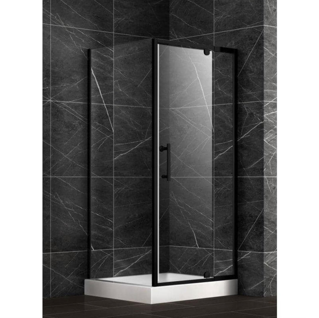 SQUARE SHOWER - MESSI 36 X 36" BLACK