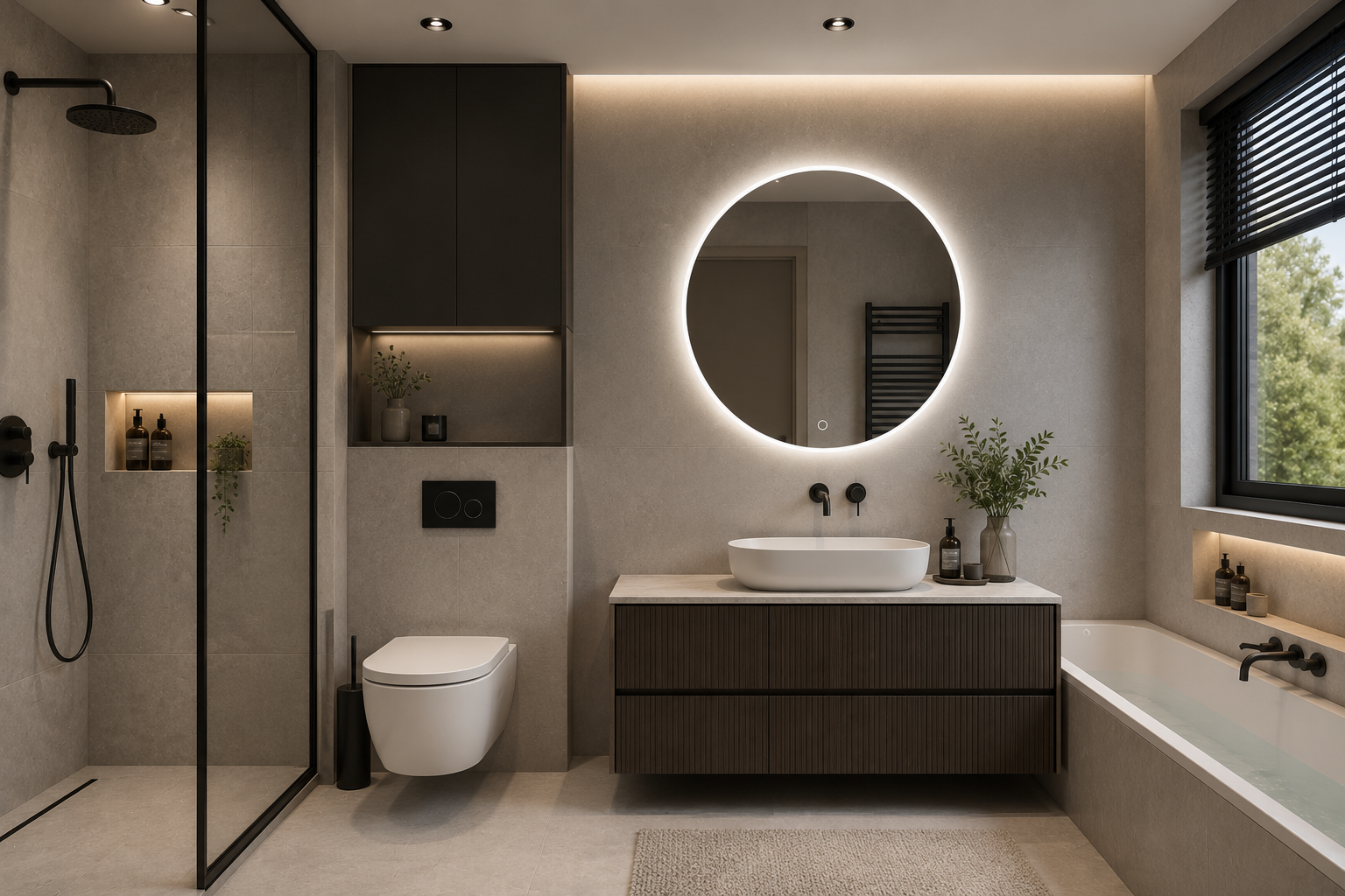 MIROIR LED ROND - RONDA 36"