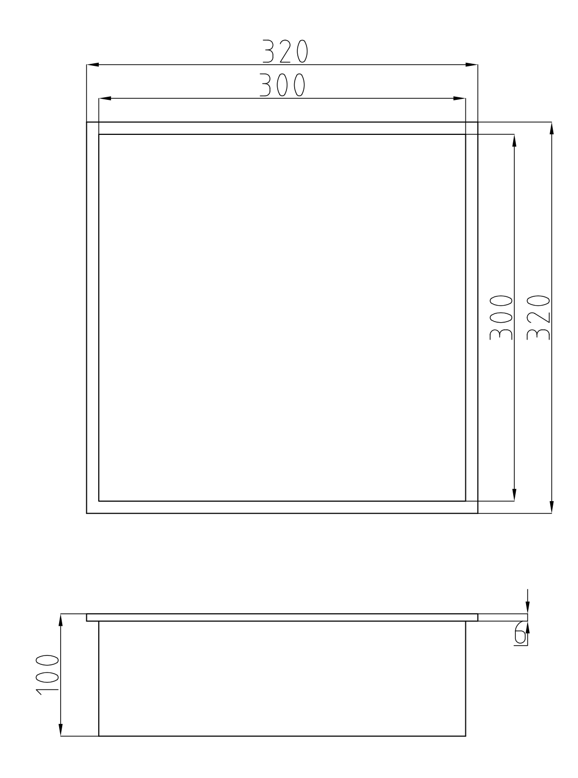 NICHE DE DOUCHE - 12 X 12" OR BROSSÉ
