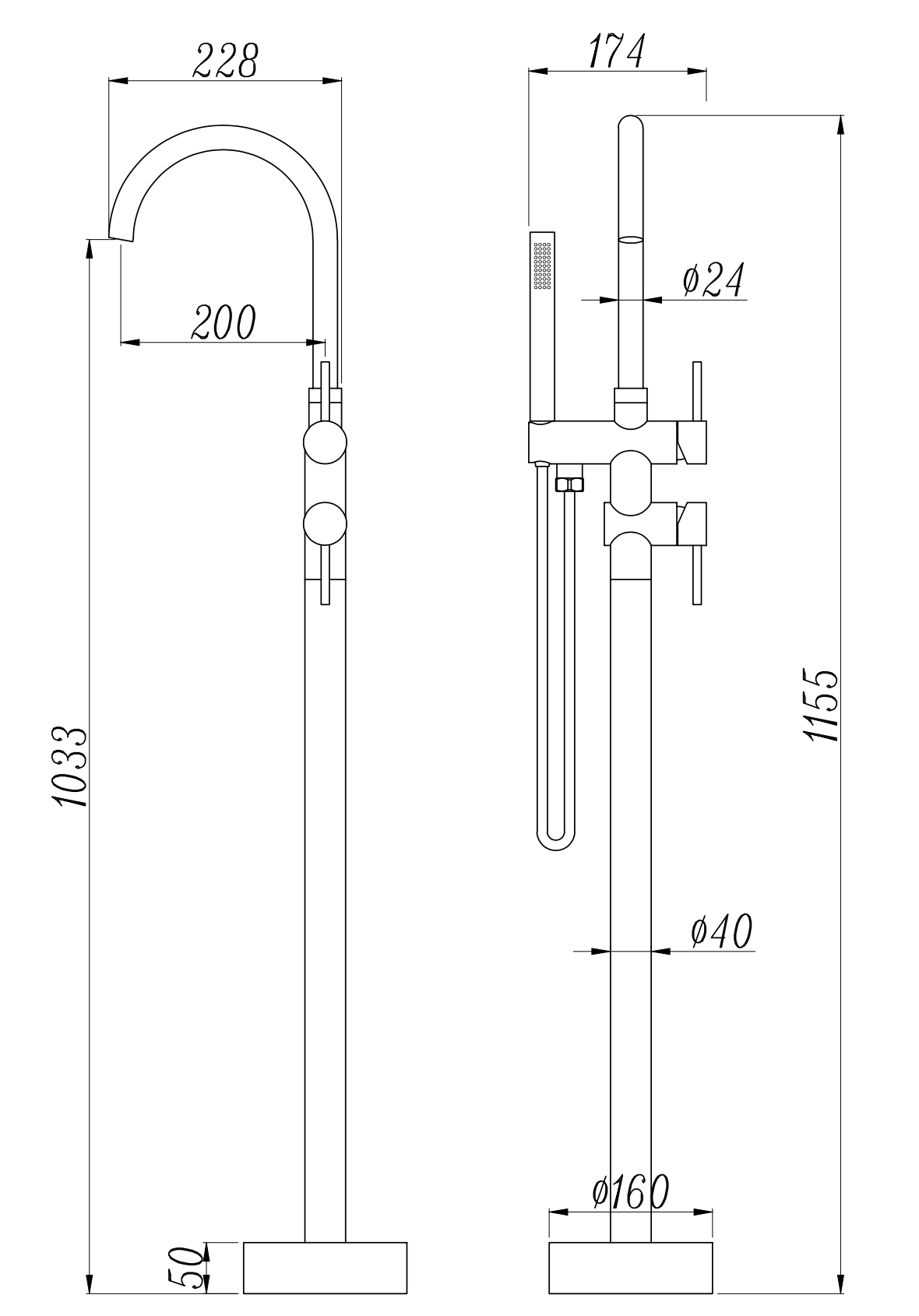 ROBINET AUTOPORTANT - S34W BLANC