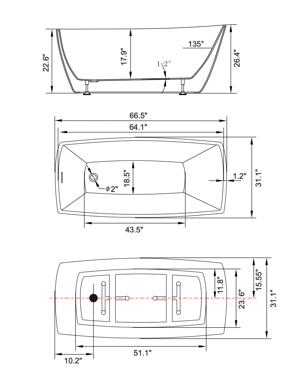 BAIN AUTOPORTANT - 8041