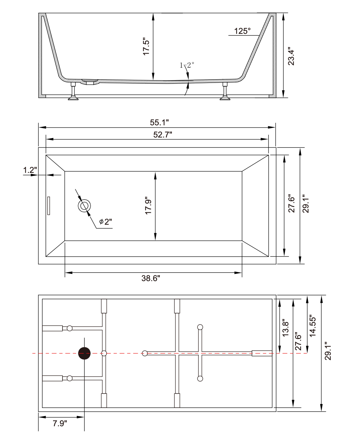FREESTANDING BATH - V6816
