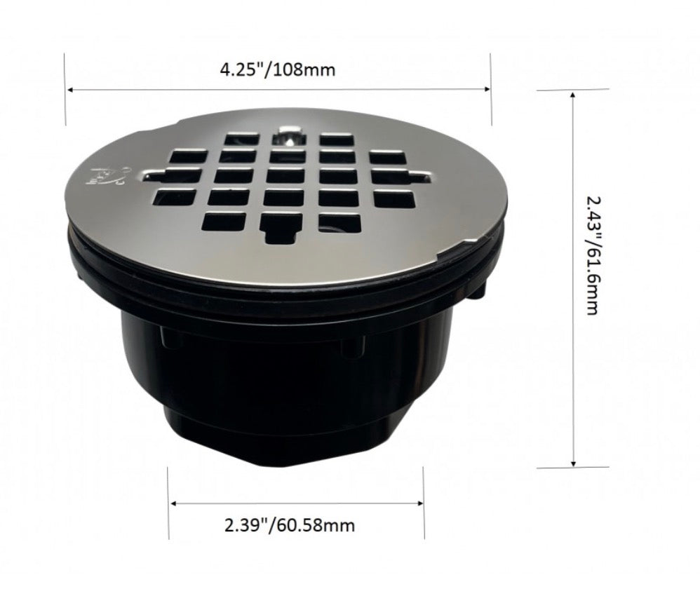 Drain de douche - ABS 2" OR LUSTRÉ