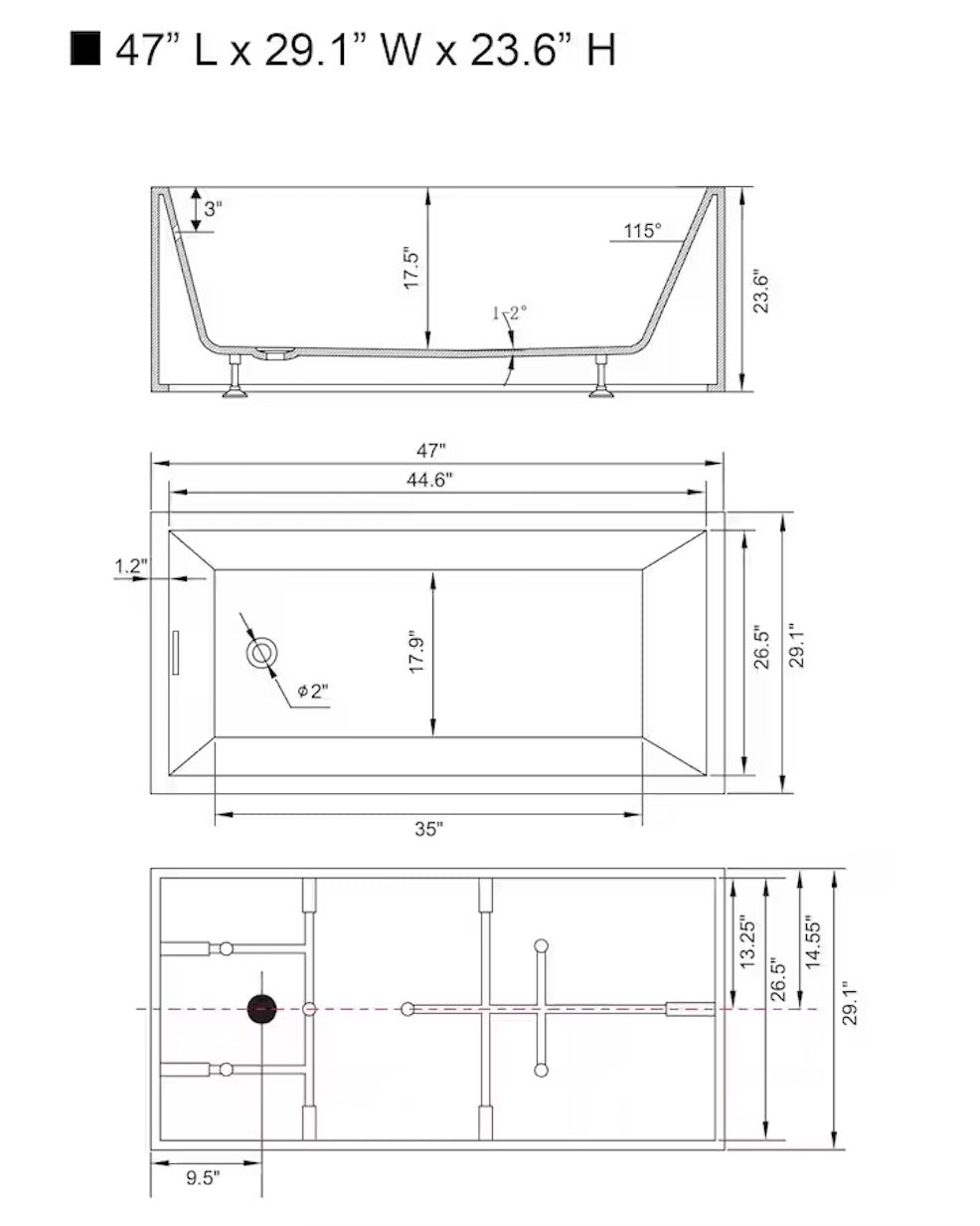 FREESTANDING BATH - V6816-X