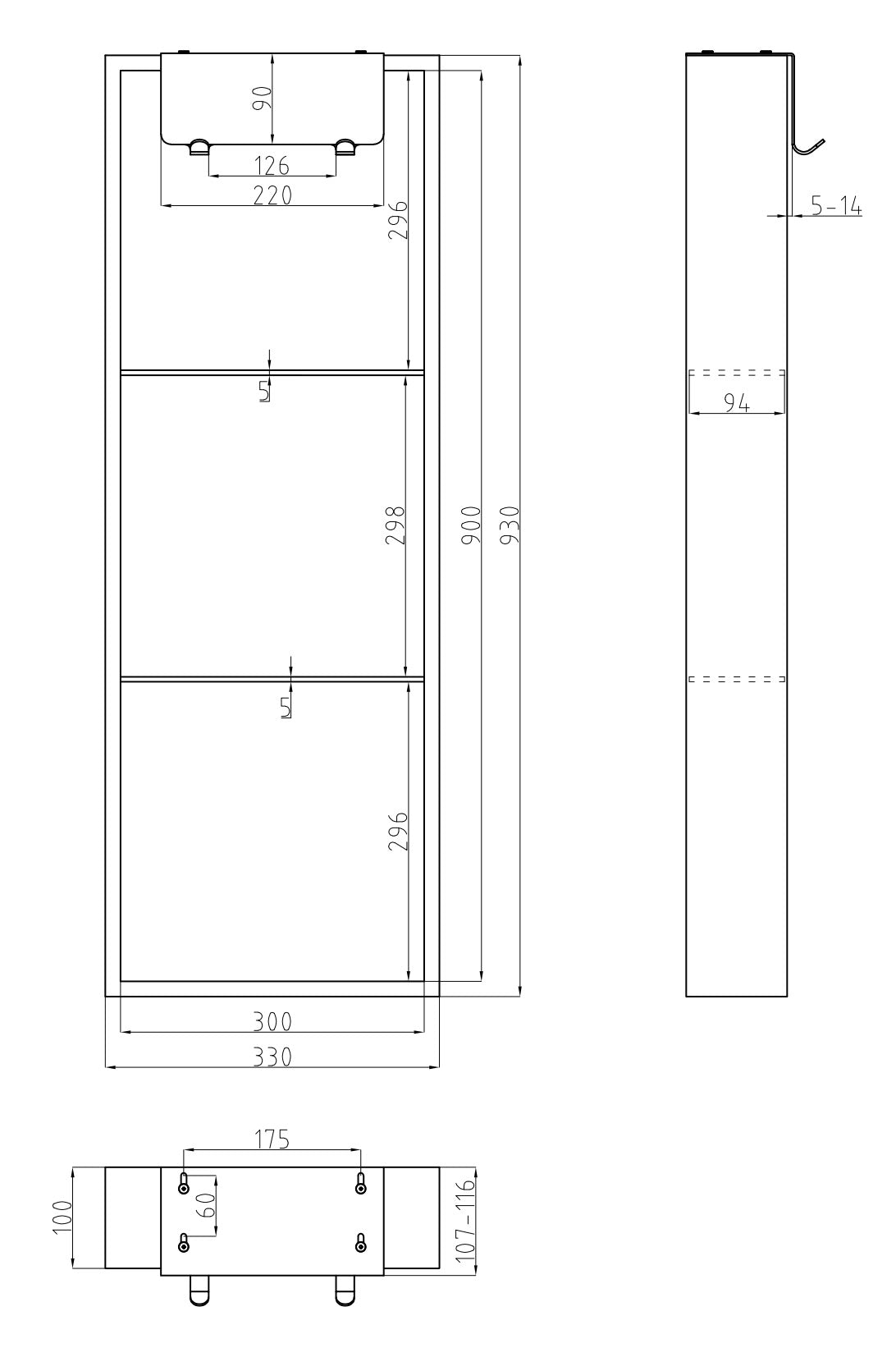 NICHE DE DOUCHE AUTOPORTANTE - 12 X 36" BLANC
