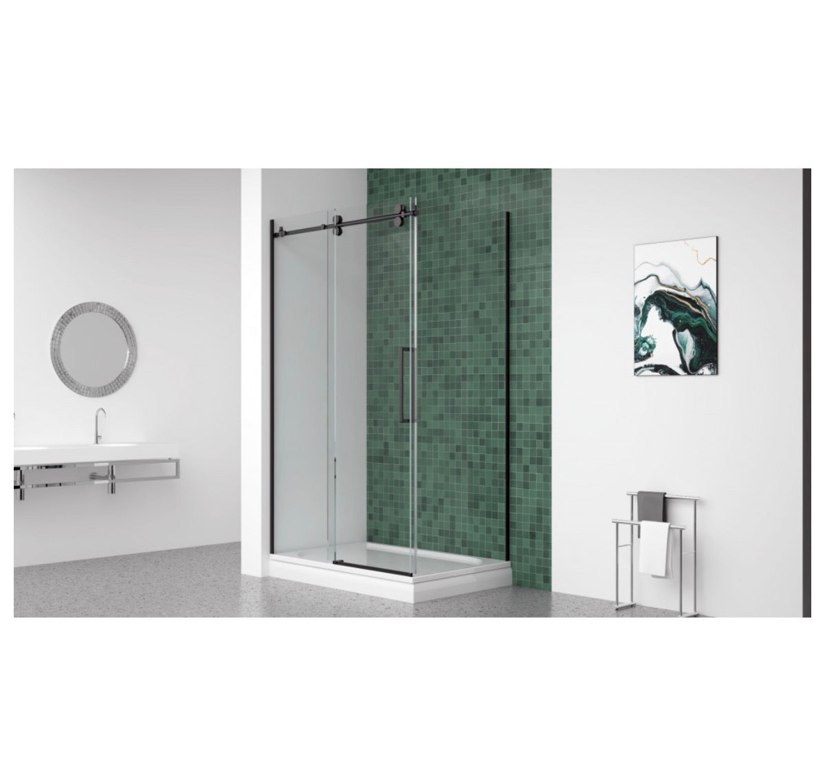 SLIDING SHOWER - MYTO 10MM BLACK