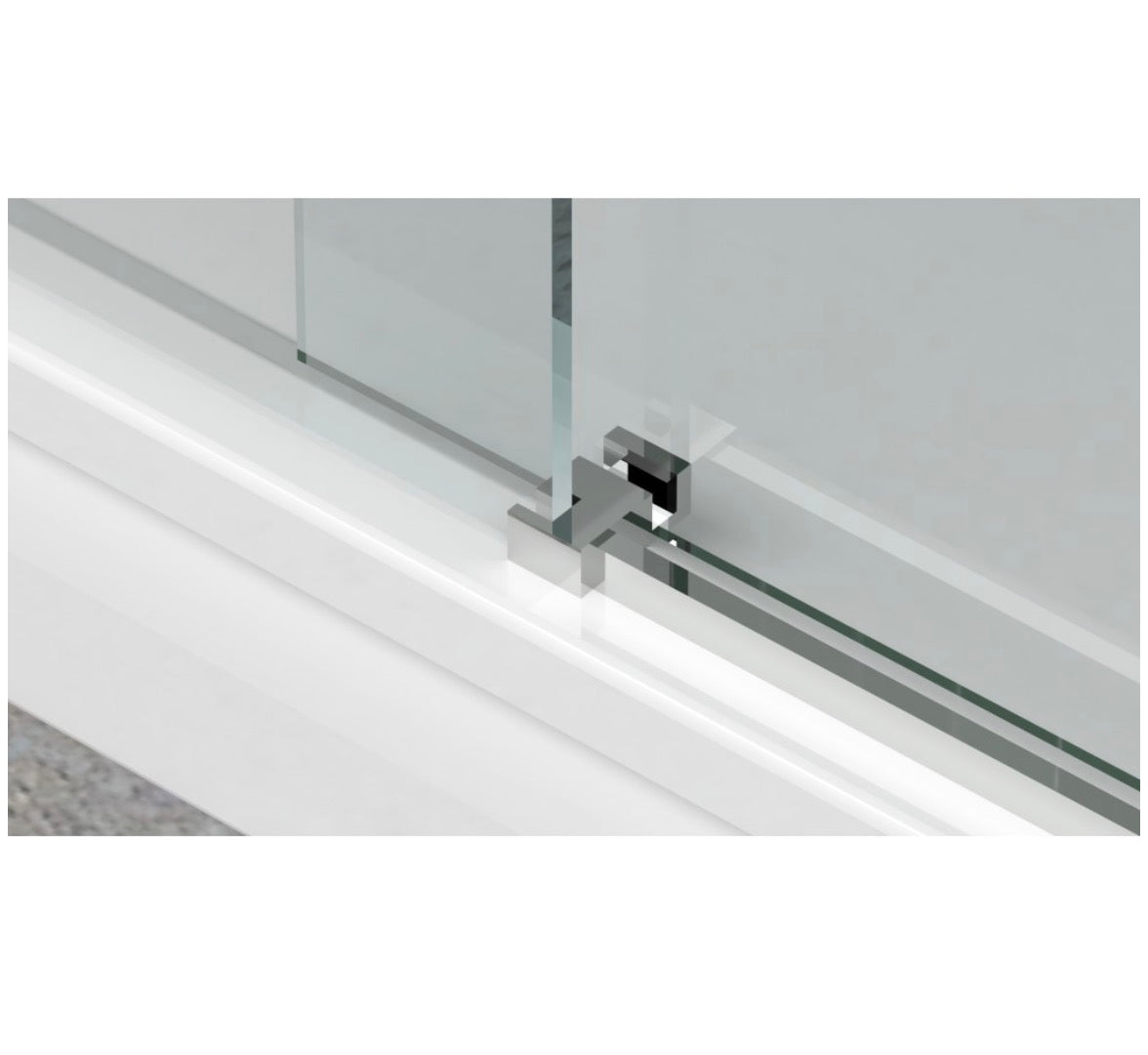 SLIDING SHOWER - MIKOTO 10MM CHROME