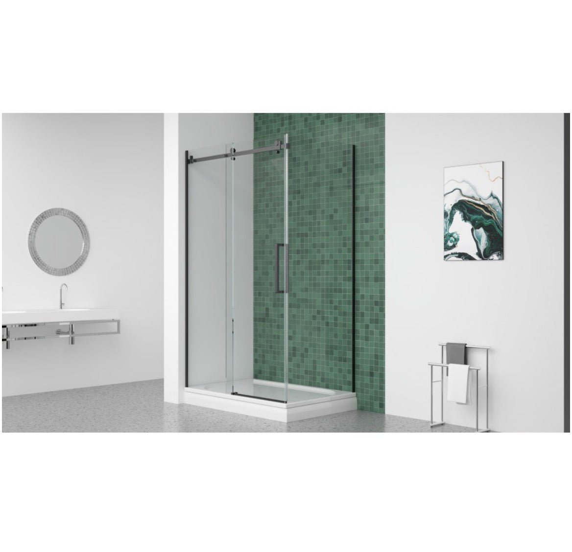 SLIDING SHOWER - MIKOTO 10MM BLACK