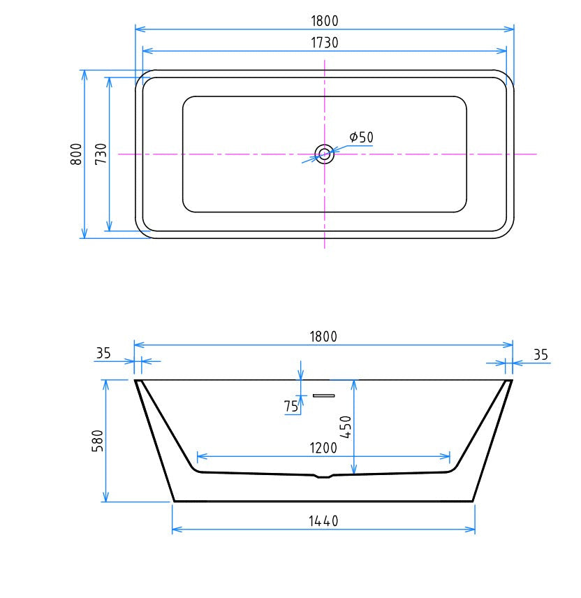FREESTANDING BATHTUB - ROMAN