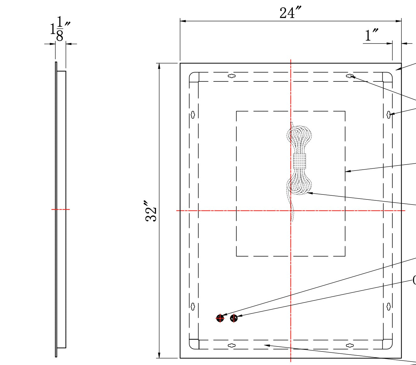 LED MIRROR - RIGA 24 X 32"