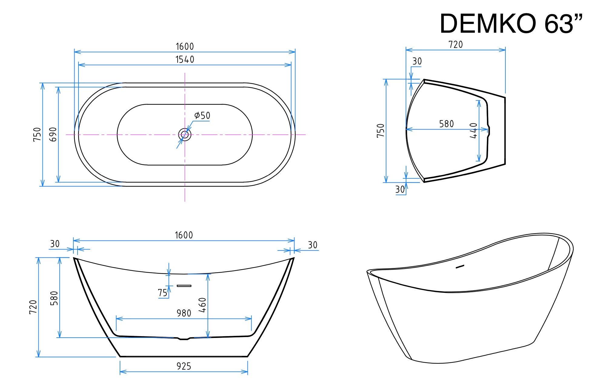 FREESTANDING BATHTUB - DEMKO (PROMO)