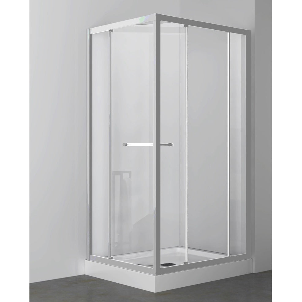 SQUARE SHOWER - RONALDO 36 x 36" CHROME