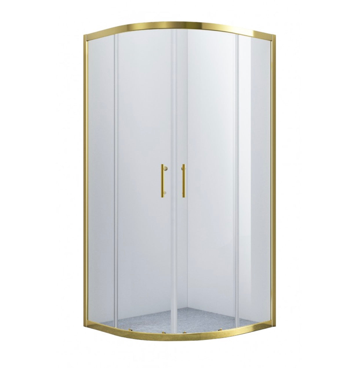 NEO ROUND SHOWER - MILAN BRUSHED GOLD