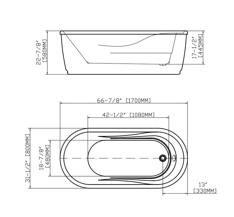 FREESTANDING BATHTUB - TITAM