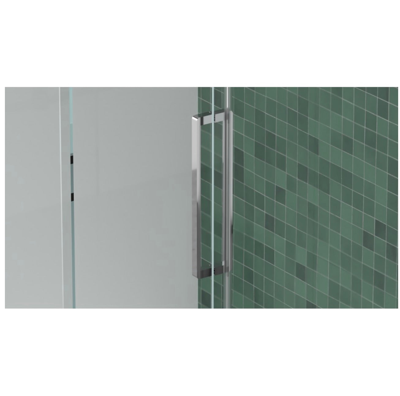 PORTE DE DOUCHE COULISSANTE MYTO - 10MM CHROME