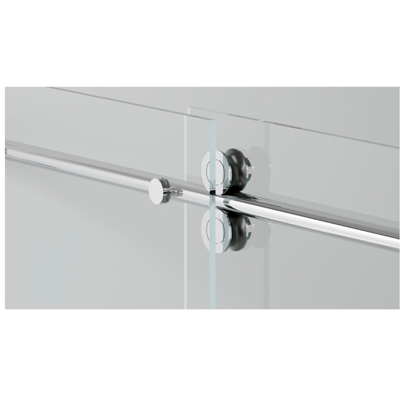PORTE DE DOUCHE COULISSANTE MYTO - 10MM CHROME
