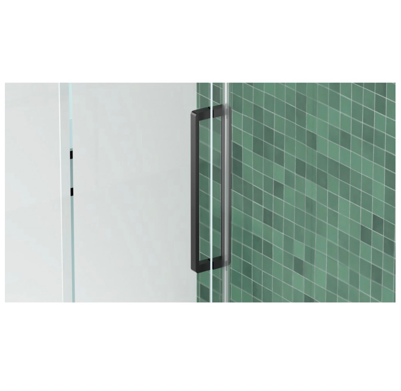 PORTE DE DOUCHE COULISSANTE MYTO - 10MM NOIR