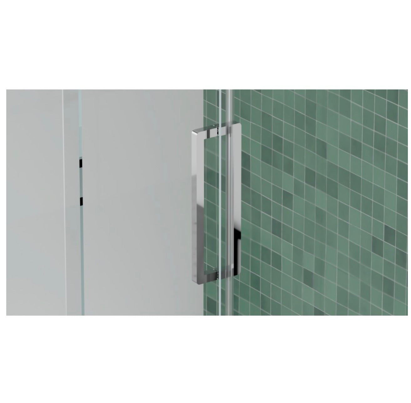 PORTE DE DOUCHE COULISSANTE - MIKOTO 10MM CHROME