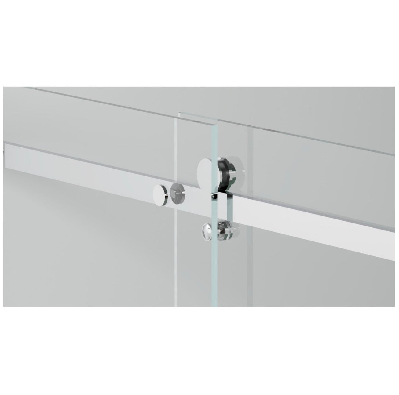 PORTE DE DOUCHE COULISSANTE - MIKOTO 10MM CHROME