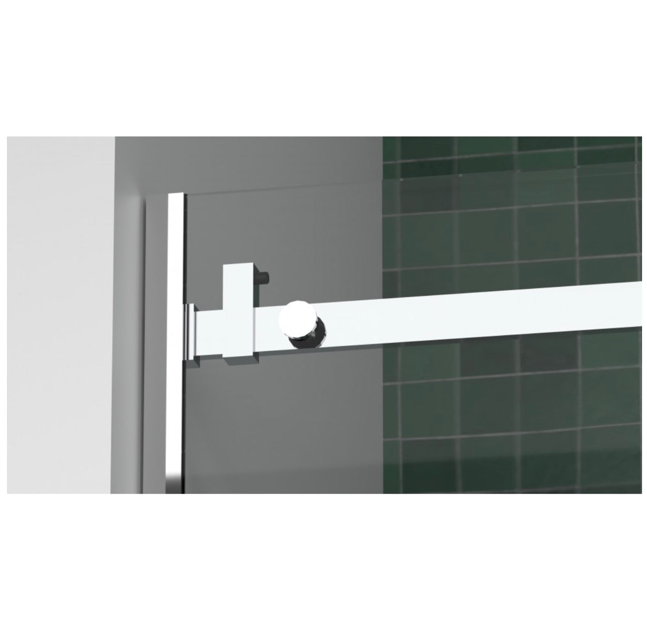 PORTE DE DOUCHE COULISSANTE - MIKOTO 10MM CHROME