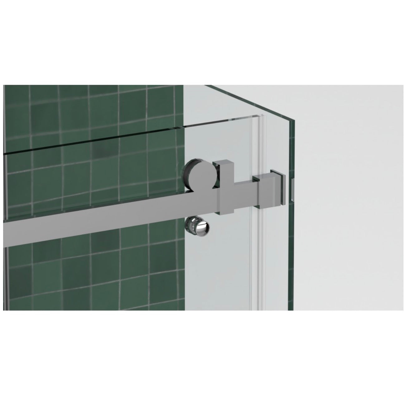 PORTE DE DOUCHE COULISSANTE - MIKOTO 10MM CHROME